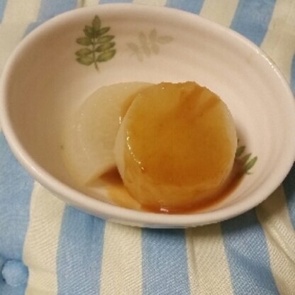 昆布を入れて大根を煮ると美味しいんですね！お味噌もちょうど良かったです。